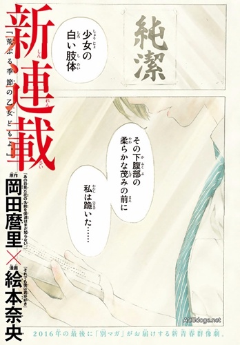 咸湿的青春花盛开？冈田麿里原案漫画《荒乱时节的少女们》正式连载（改编 TV 动画 2019 年 7 月播出）