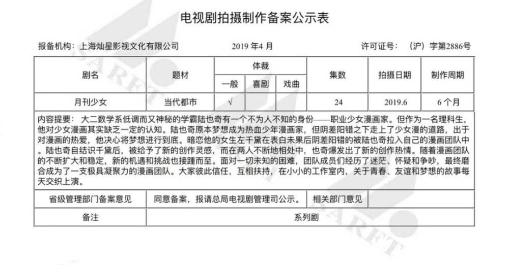 《月刊少女野埼君》国产真人版备案，你们就不能放过二次元？